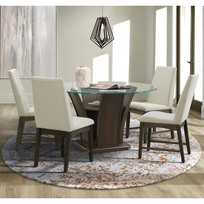 Round Dining Table 54'' Pedestal Dining Table