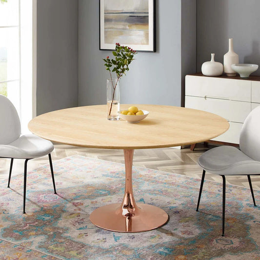 Round Dining Table: Pedestal Dining Table