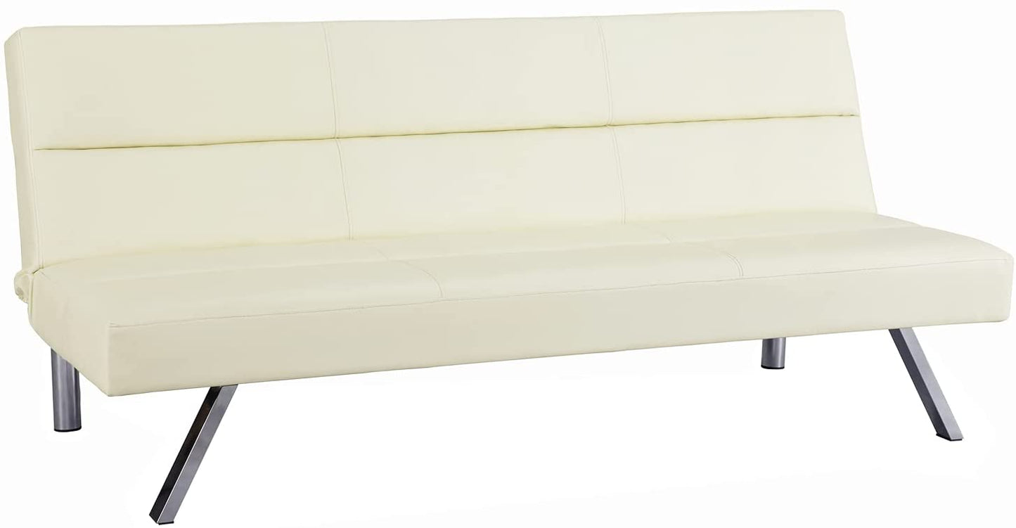 SOFA CUM BED Zoe Futon Sofa Cream 