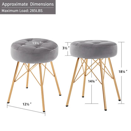 Seating Stool: Metal Accent Stool