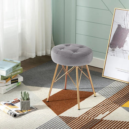 Seating Stool: Metal Accent Stool