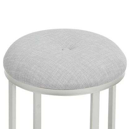 Seating Stool: Metal Vanity Stool