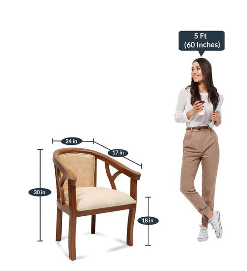 Sheesham Furniture-Solid Wood Lounge Bedroom Chair