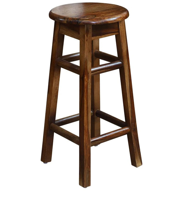 Sheesham Furniture :- Bar Stool in Honey Oak Finished