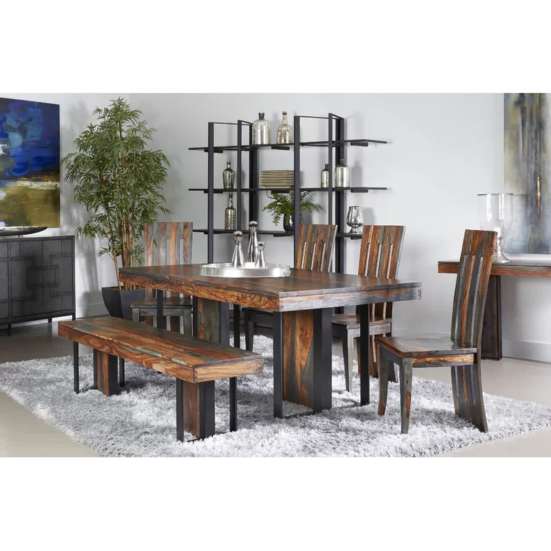 Sheesham Furniture: Dining Table with 6 Chairs Dining Set