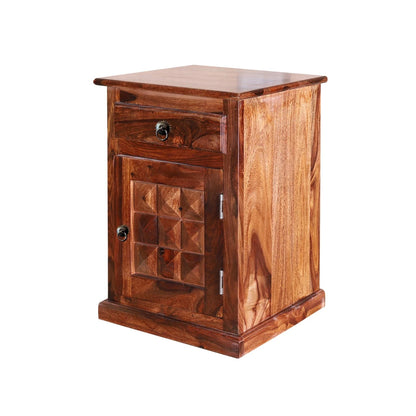 Sheesham Furniture:- One Door One Drawer Side Table