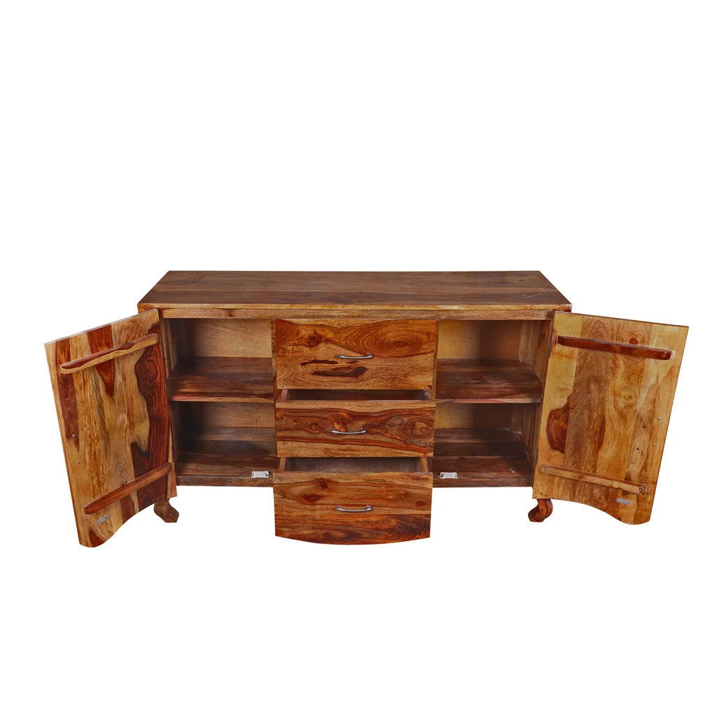 Sheesham Furniture:- Solid Wood Cabinet in Honey Finished 