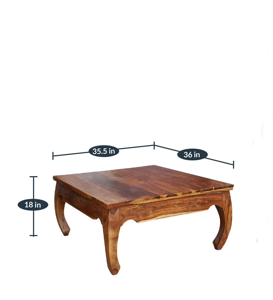 Sheesham Furniture:- Solid Wood Center Table in Honey Oak Finished