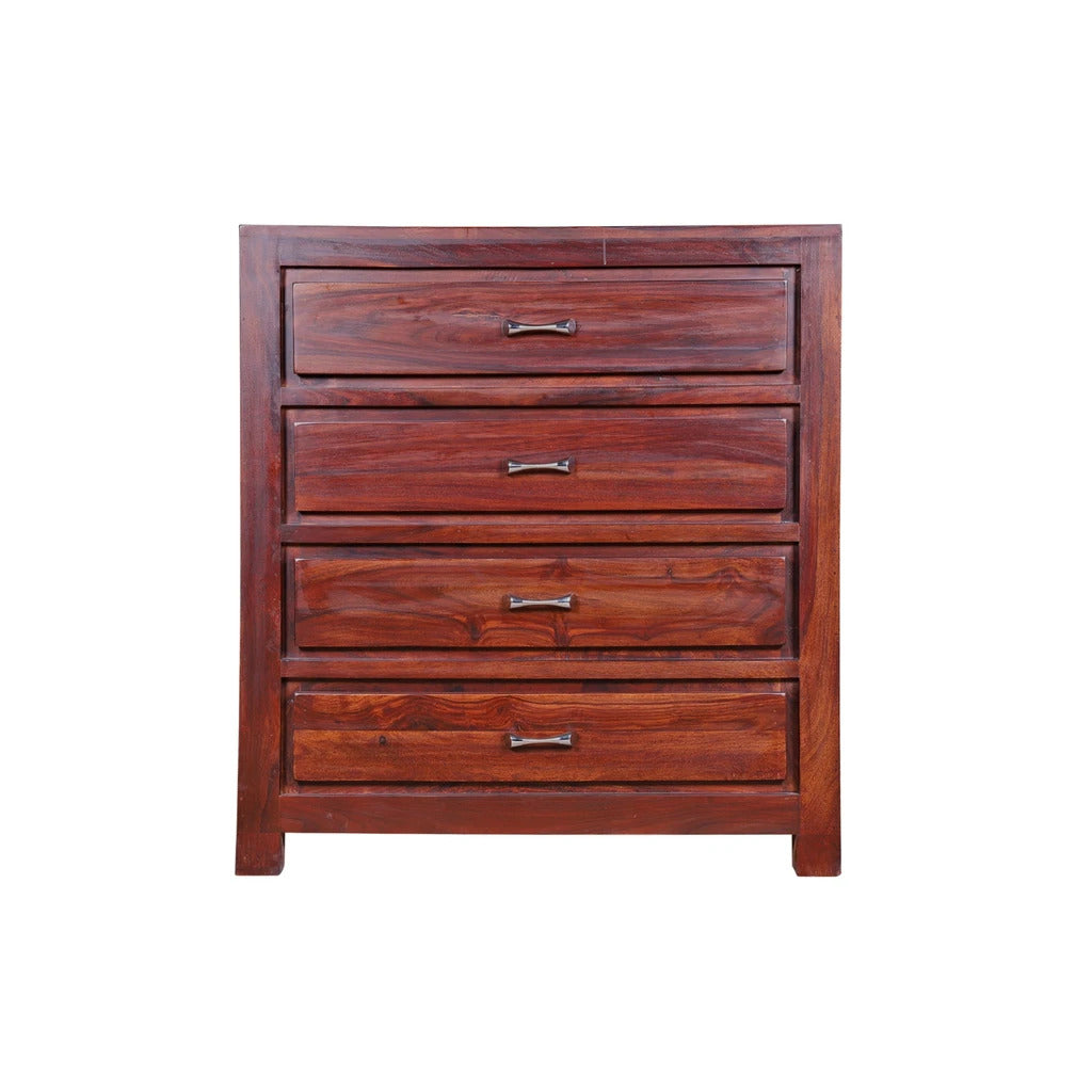 Sheesham Furniture:- Solid Wood Four Drawer Chest of Drawers