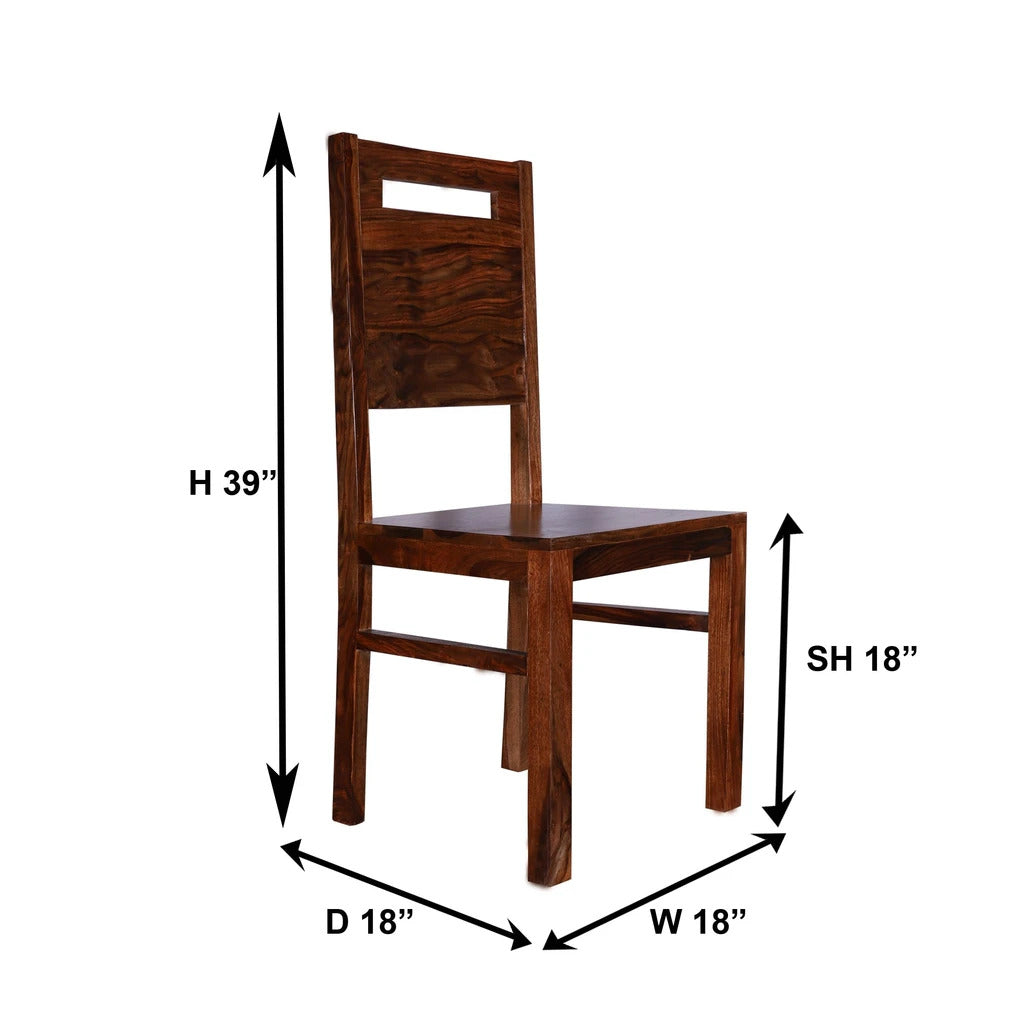 Sheesham Furniture:-Wooden back Dining Chair