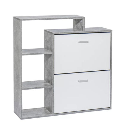 Shoe Rack: 12 Pair Stackable Shoe Storage Cabinet