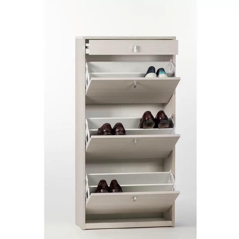 Shoe Rack: 15 Pair Shoe Storage Cabinet
