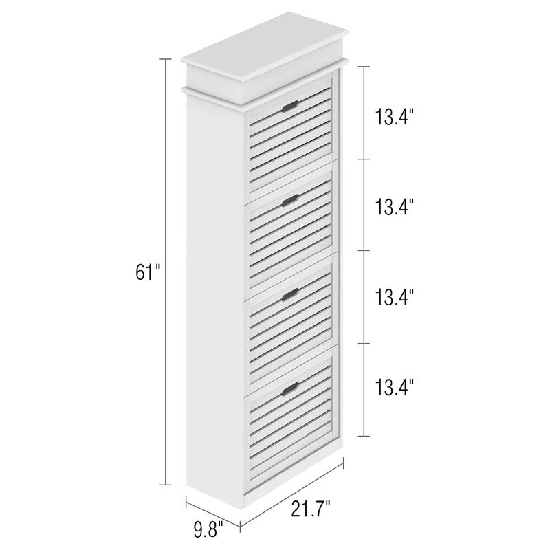 Shoe Rack: 20 Pair Shoe Storage Cabinet