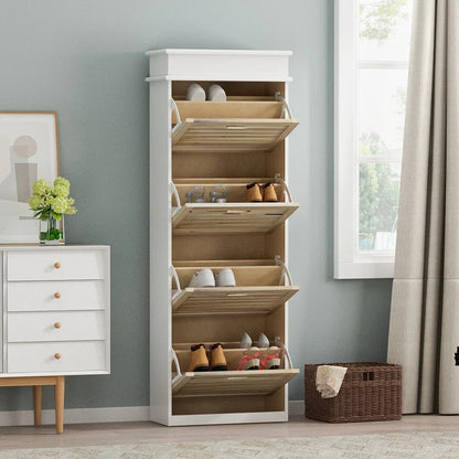 Shoe Rack: 20 Pair Shoe Storage Cabinet