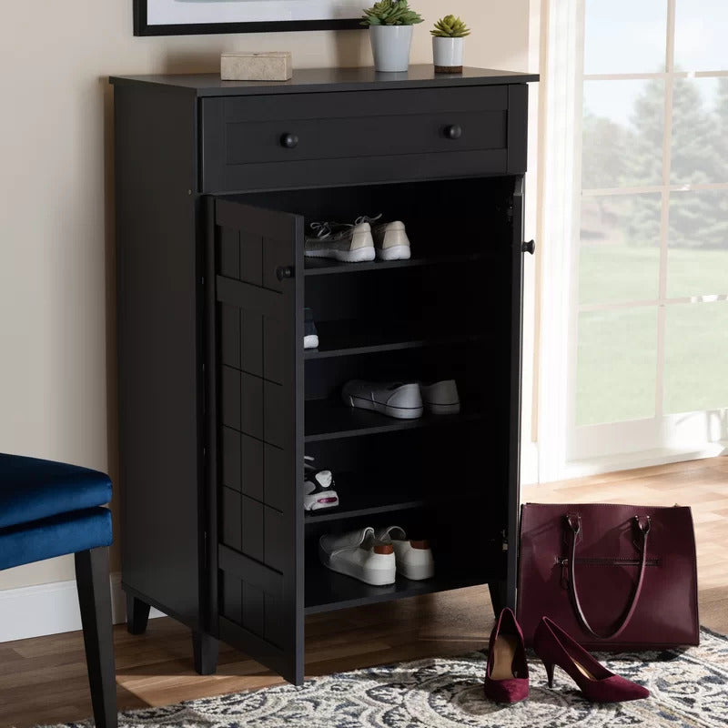 Shoe Rack: Modern and Contemporary 15 Pair Shoe Storage Cabinet