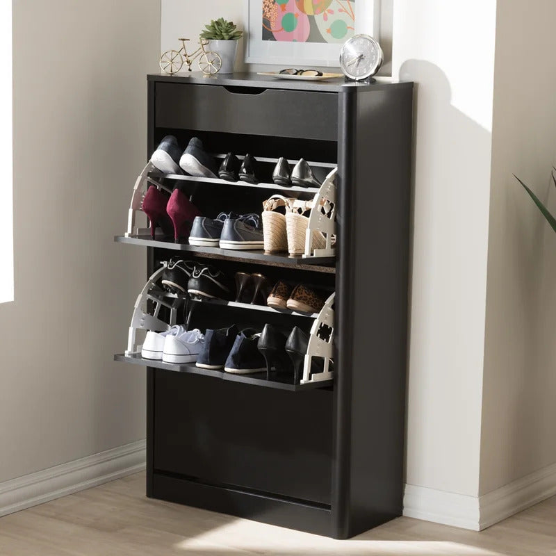 Shoe Rack: Modern and Contemporary 18 Pair Shoe Storage Cabinet – GKW ...