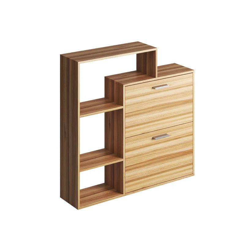 Shoe Rack: Shoe Storage Cabinet With 2 Drawers & Shelves