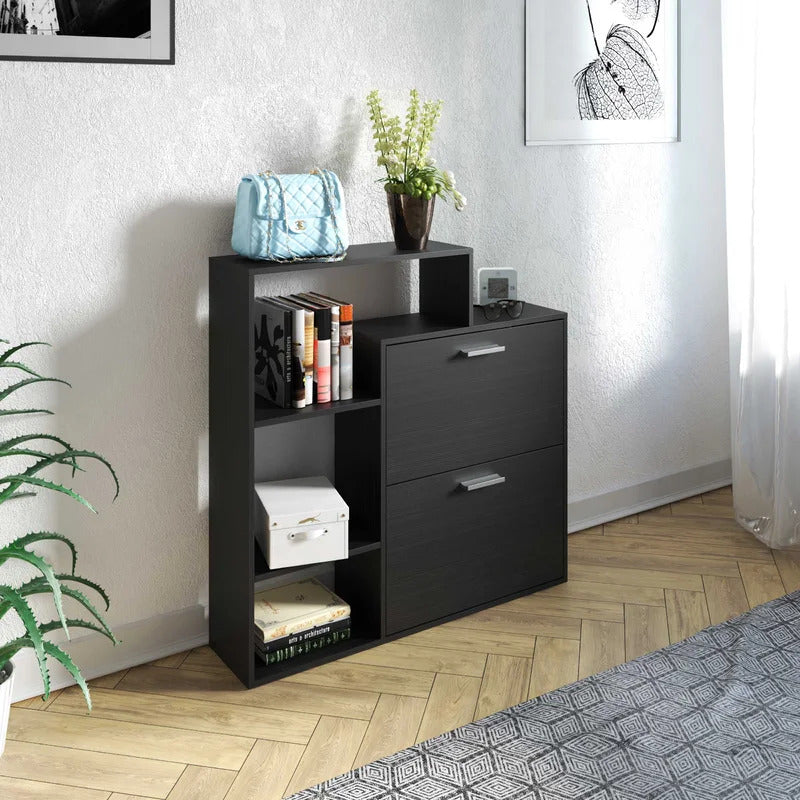 Shoe Rack: Shoe Storage Cabinet With 2 Drawers & Shelves