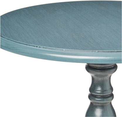 Side Tables: Antique Pedestal Accent Table