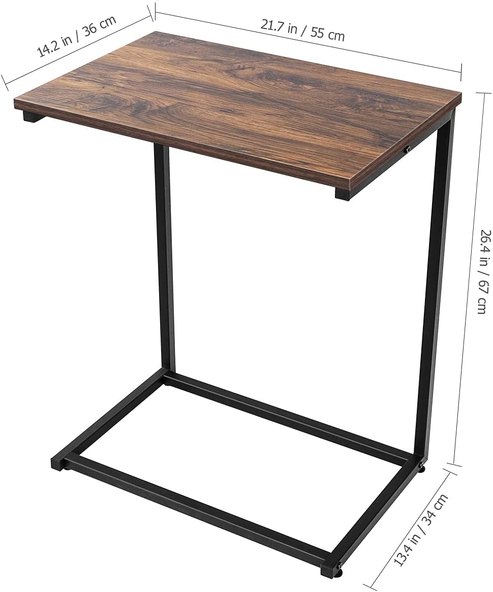  Side Tables: C Table for Small Spaces TV Tray ,Laptop Table