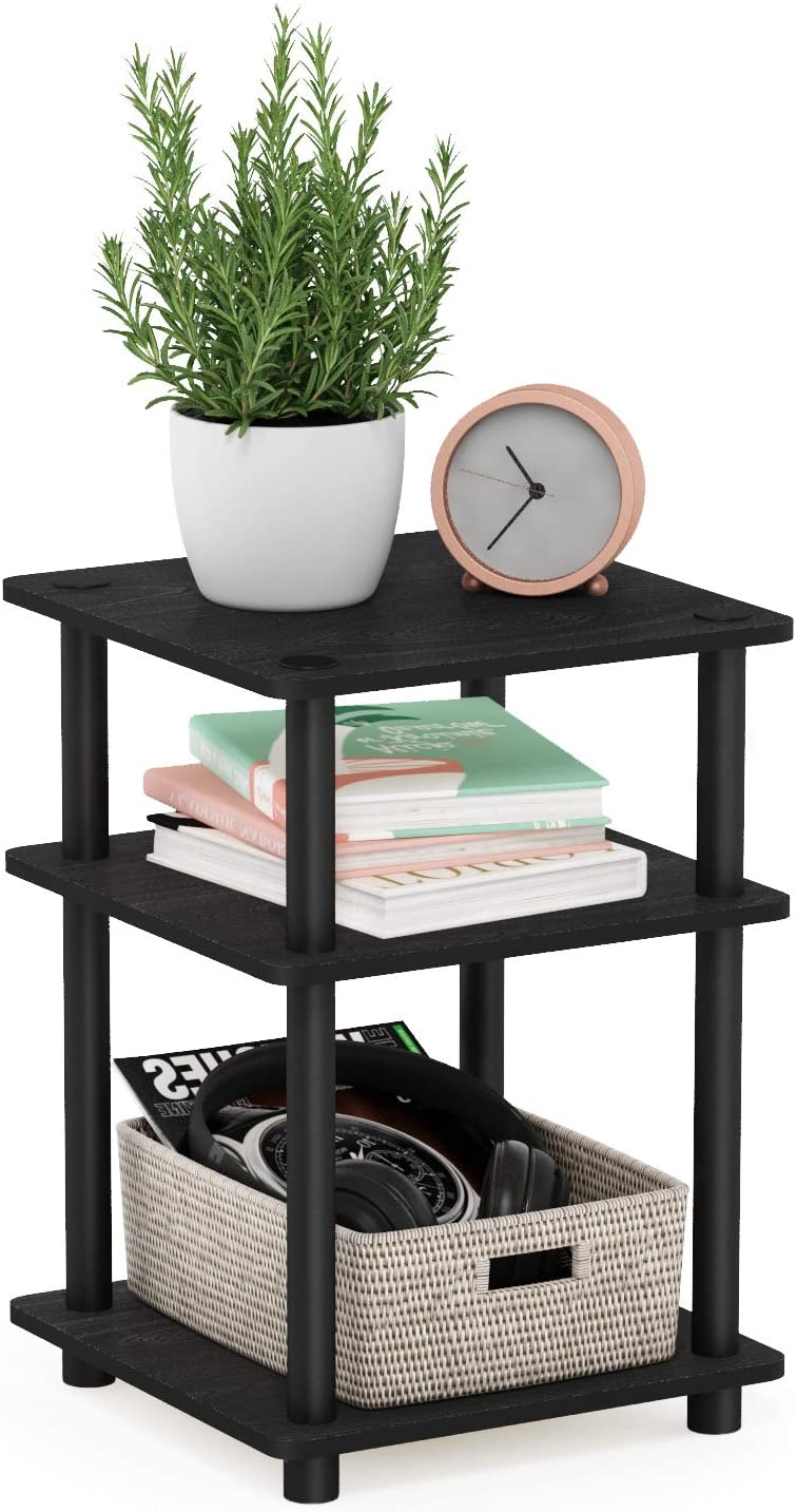 Side Tables: Multipurpose Shelf, Blackwood/Black