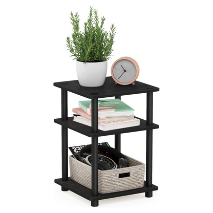 Side Tables Multipurpose Shelf, BlackwoodBlack