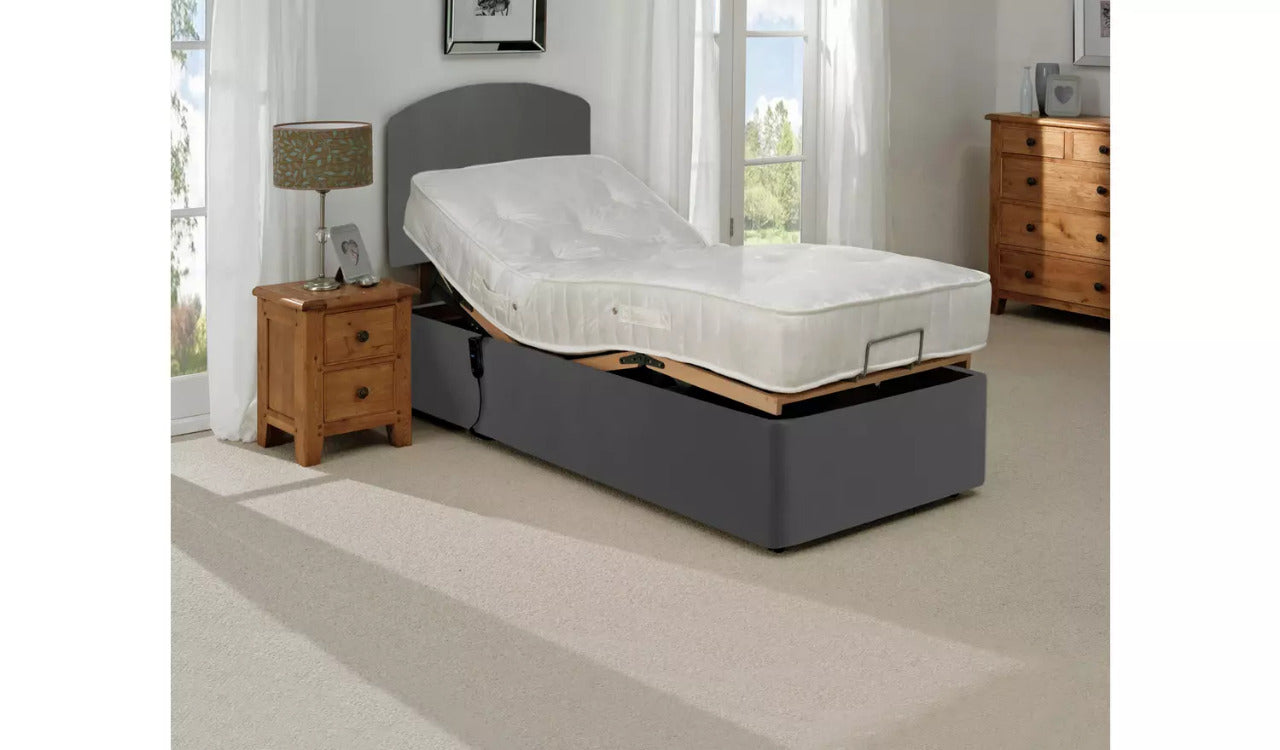 Single Bed: Adjustable Single Bed Frame 