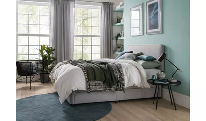 Single Bed: Grey Single Divan Bed