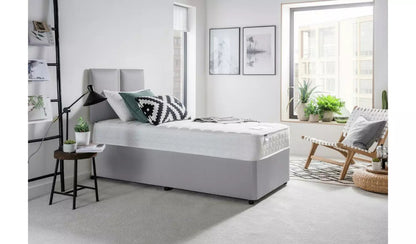 Divan Bed: Light Grey Divan Bed