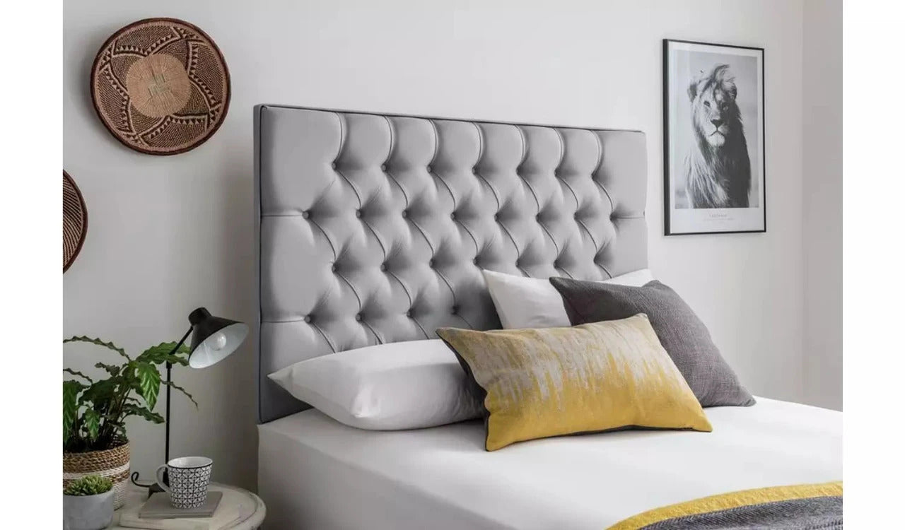 Single Bed: Luxury Fabric 2 Drawer Single Divan Bed