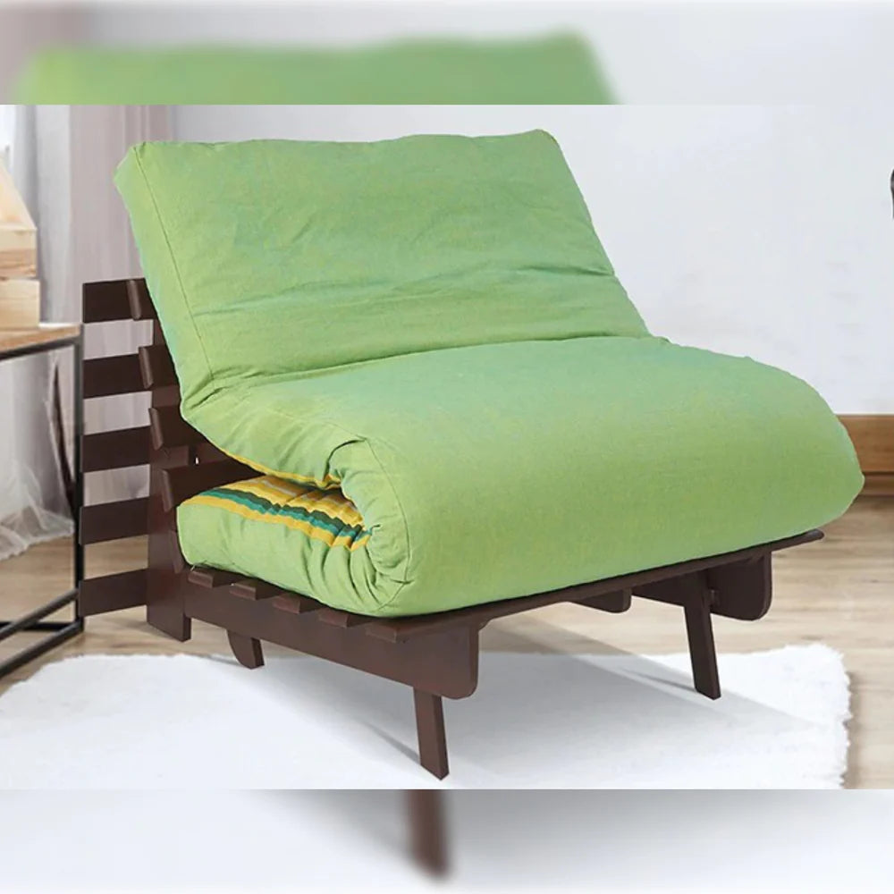 Single Futon Engineered Wood Sofa Cum Bed With Mattress - Black &  Yellow-ARRA2178-Rs.16,746-Black & Yellow-Engineered W-Sofa cum Beds-Single  Futon