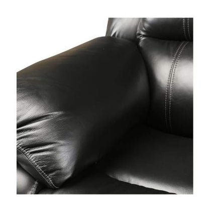 Single Seater 1 Seat Recliner Sofa with Premium Leatherette, Black