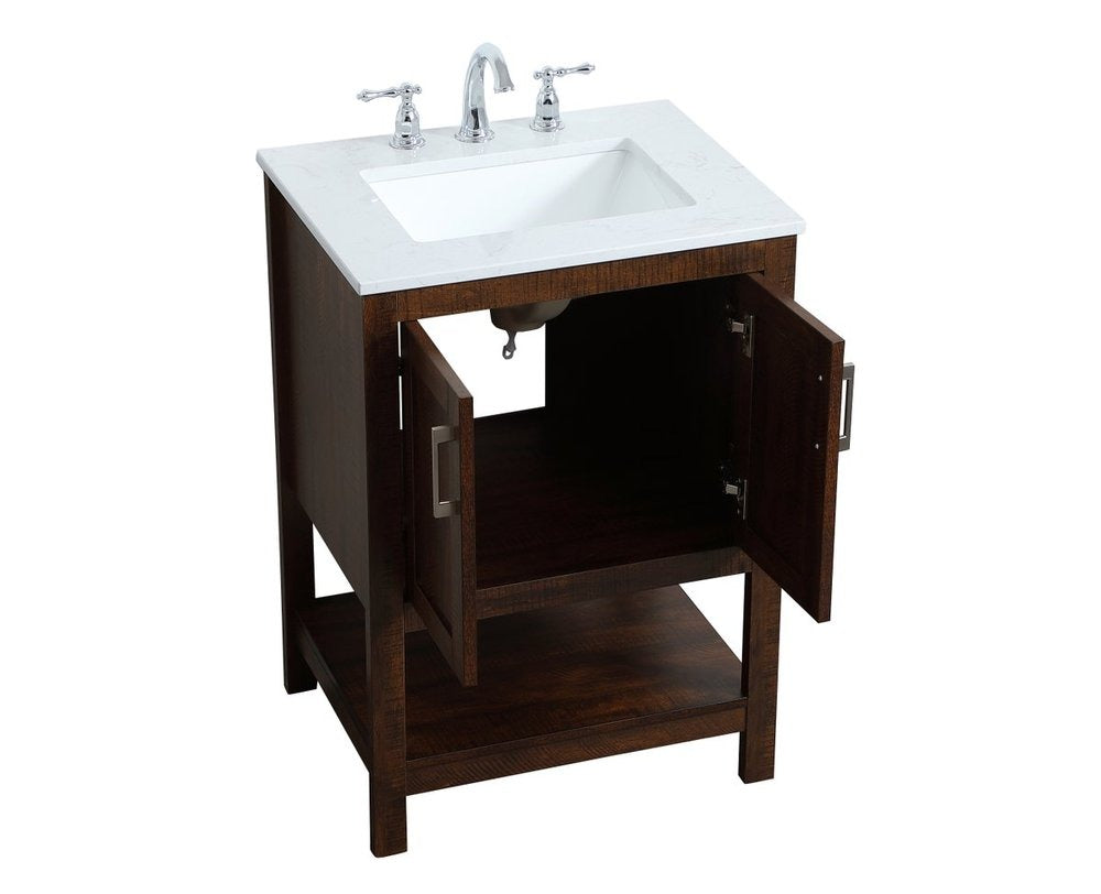 Single Sink Vanities: 24 in. Single Bathroom Vanity
