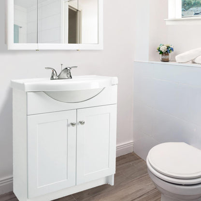 Single Sink Vanities: 2 Door Single Bathroom Vanity