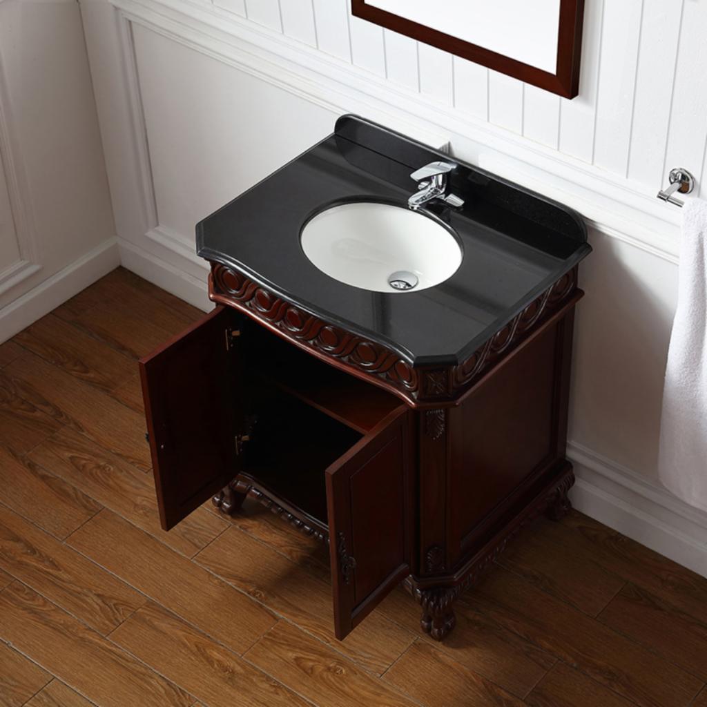 Single Sink Vanities: 30 in. Single Bathroom Vanity