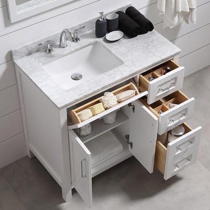 Single Sink Vanities: 36 in. Single Sink Bathroom Vanity