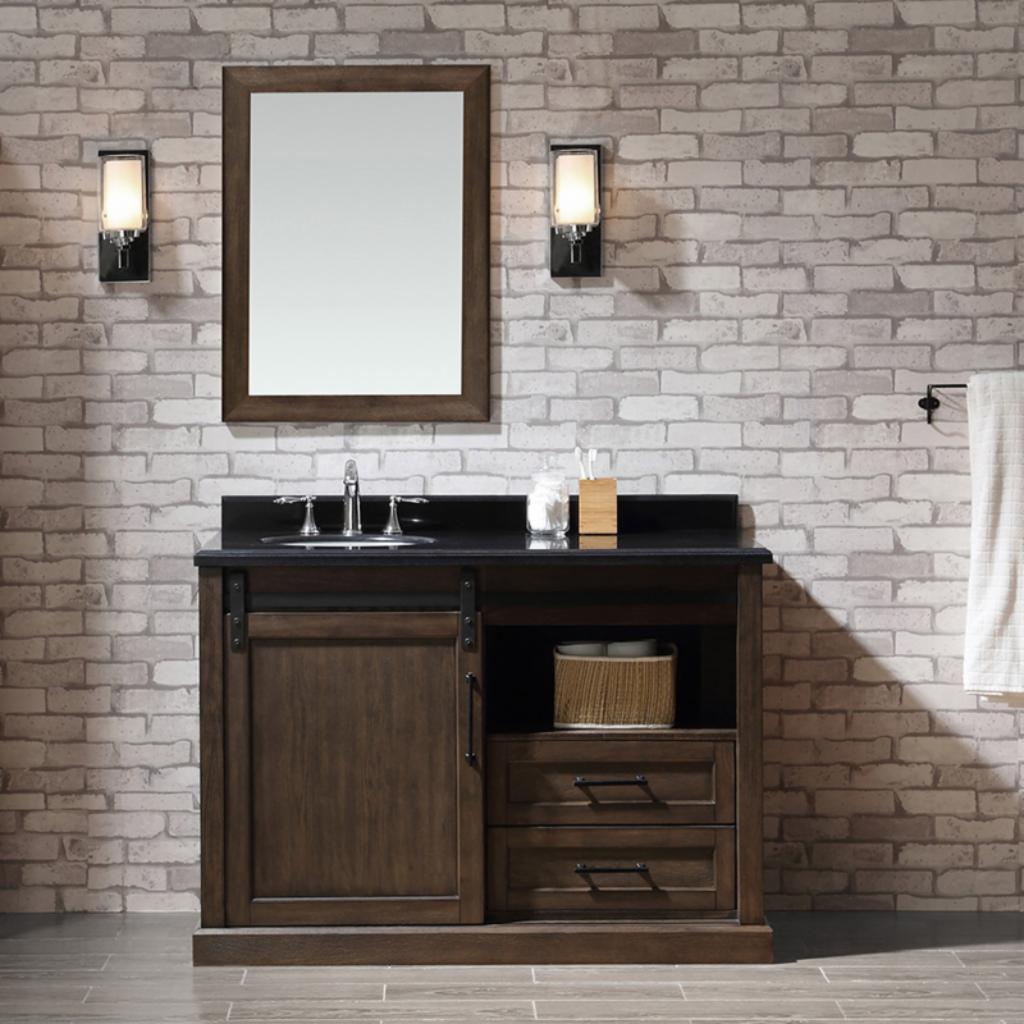 Single Sink Vanities: 48 in. Single Bathroom Vanity