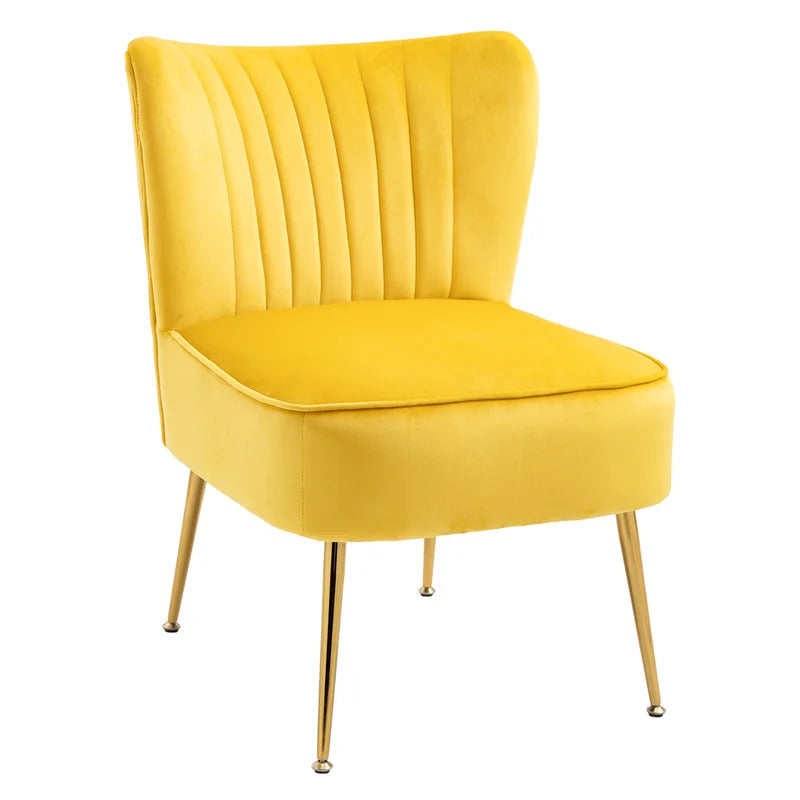 Slipper Chair: 22.24'' Wide Velvet Slipper Chair (Set of 2)