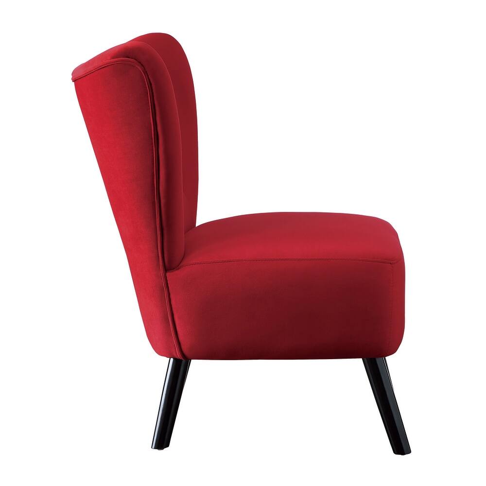 Red best sale slipper chair