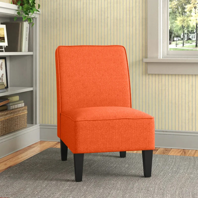 Orange best sale slipper chair