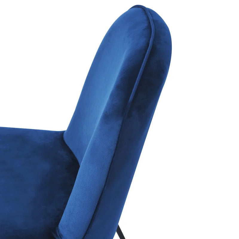 Slipper Chair: 23.62'' Wide Velvet Slipper Chair