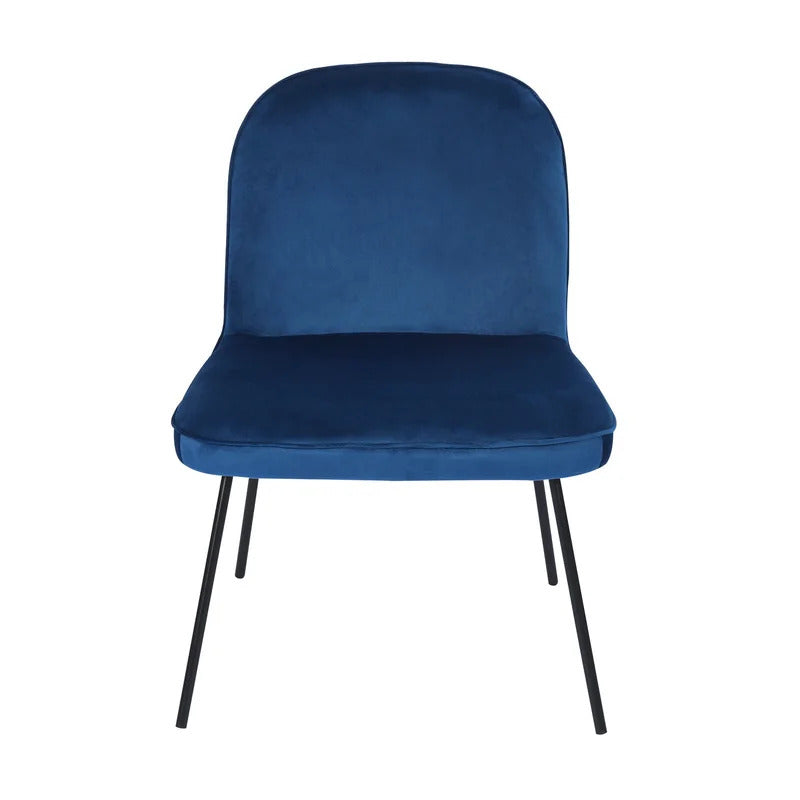 Slipper Chair: 23.62'' Wide Velvet Slipper Chair