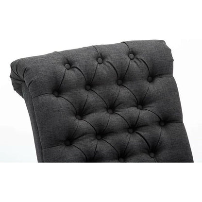 Slipper Chair:  23.6'' Wide Tufted Slipper Chair