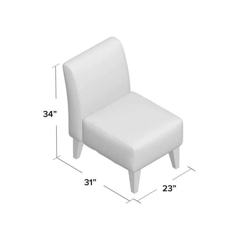 Slipper Chair: 23'' Wide Slipper Chair