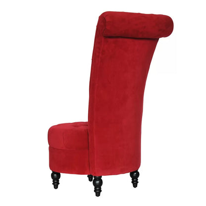 Slipper Chair: 25'' Wide Tufted Velvet Slipper Chair