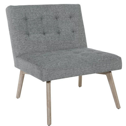Slipper Chair: 26.5'' Wide Tufted Slipper Chair