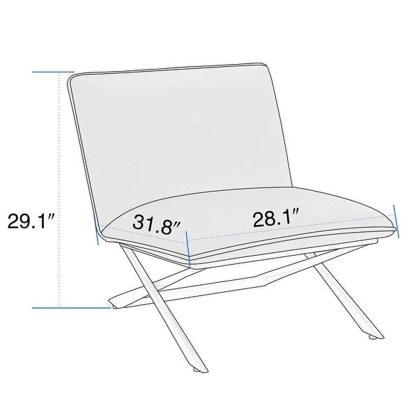 Slipper Chair 28.15'' Wide Tufted Velvet Slipper Chair