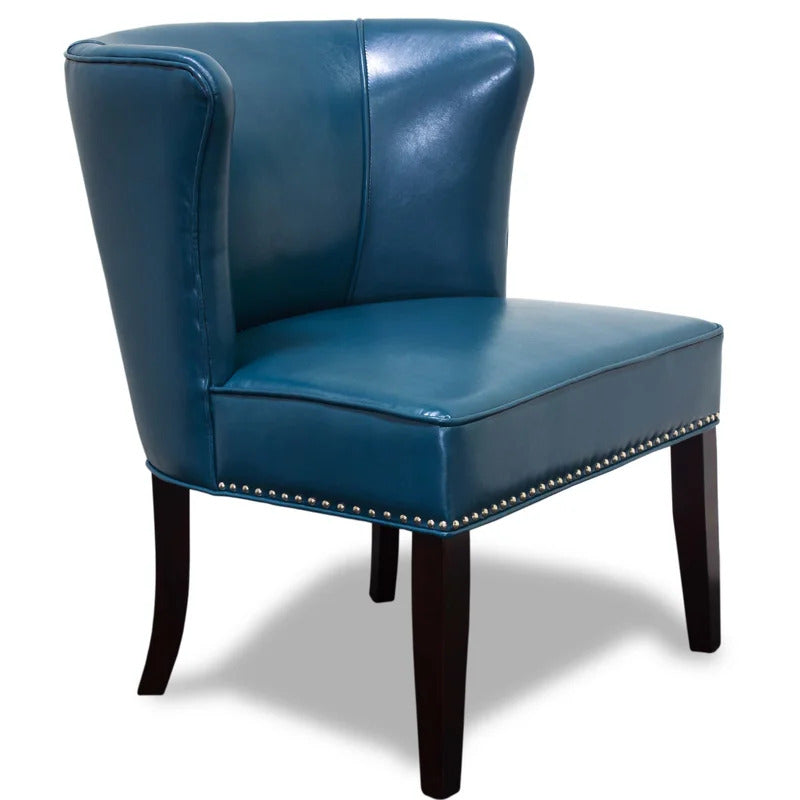 Slipper Chair: 30'' Wide Leatherette Slipper Chair