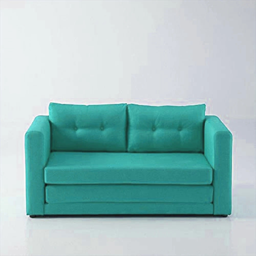 Sofa Cum Bed: Fabric 3 Seater Wooden Sofa Cum Bed for Living Room