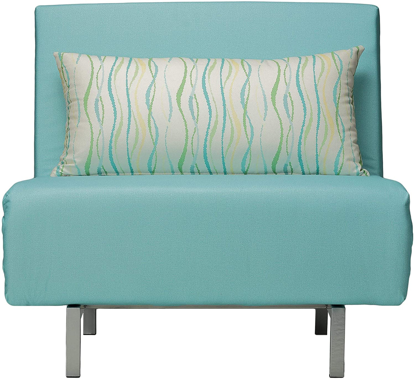 Sofa Cum Beds Accent Chair futon, Aqua Blue 